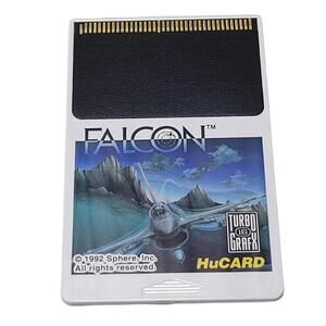 Falcon TurboGrafx 16 HuCard  Only Jet Fighter simulation TESTED AND WORKING